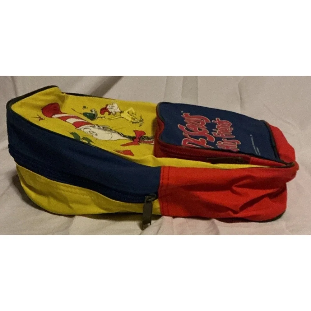 Dr Seuss Backpack Vintage 1997 And His Friends-Mini Zippered Book Bag